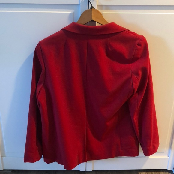 fully lined red blazer - Picture 3 of 4